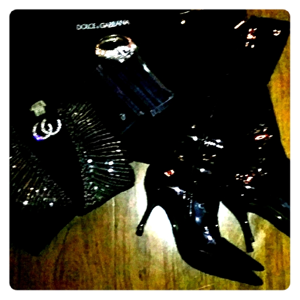 Dolce & Gabbana patent leather knee boots